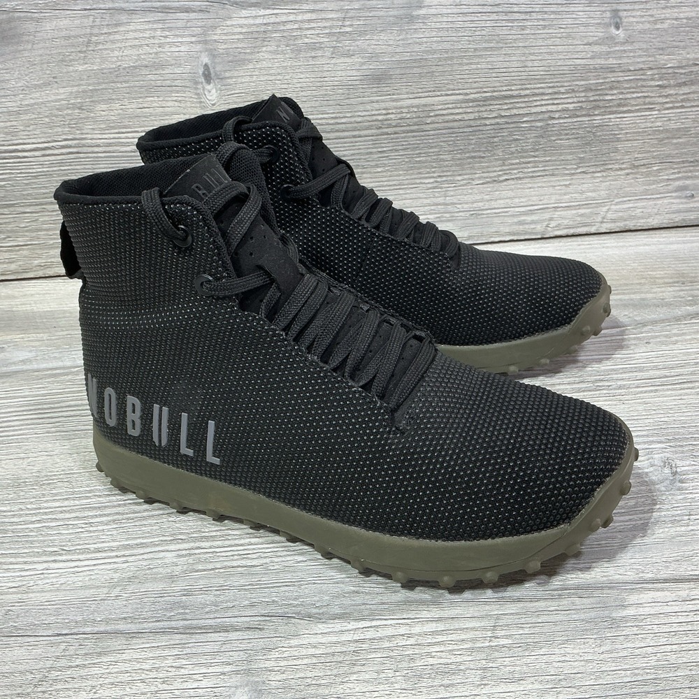 Nobull Outwork High-Top Mens Size 7 Womens 8.5 Black Athletic Training Shoes